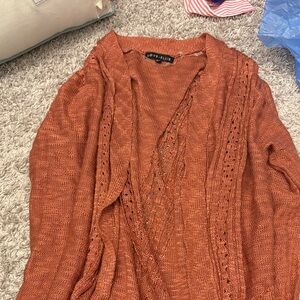 Love, Fire Women's Cozy Rust Cardigan